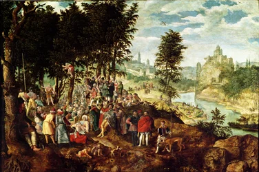 Die Predigt des Heiligen Johannes des Täufers, ca. 1550
